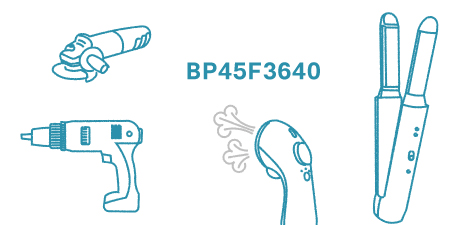 Новый м/к BP45F3640 от Holtek для управления мощностью инструмента 